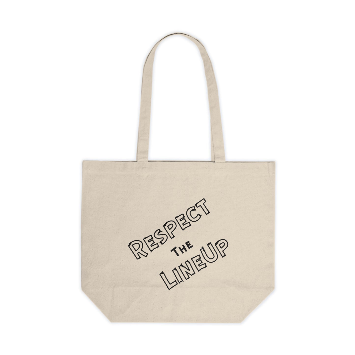 “The Lineup” Canvas Shopping Tote