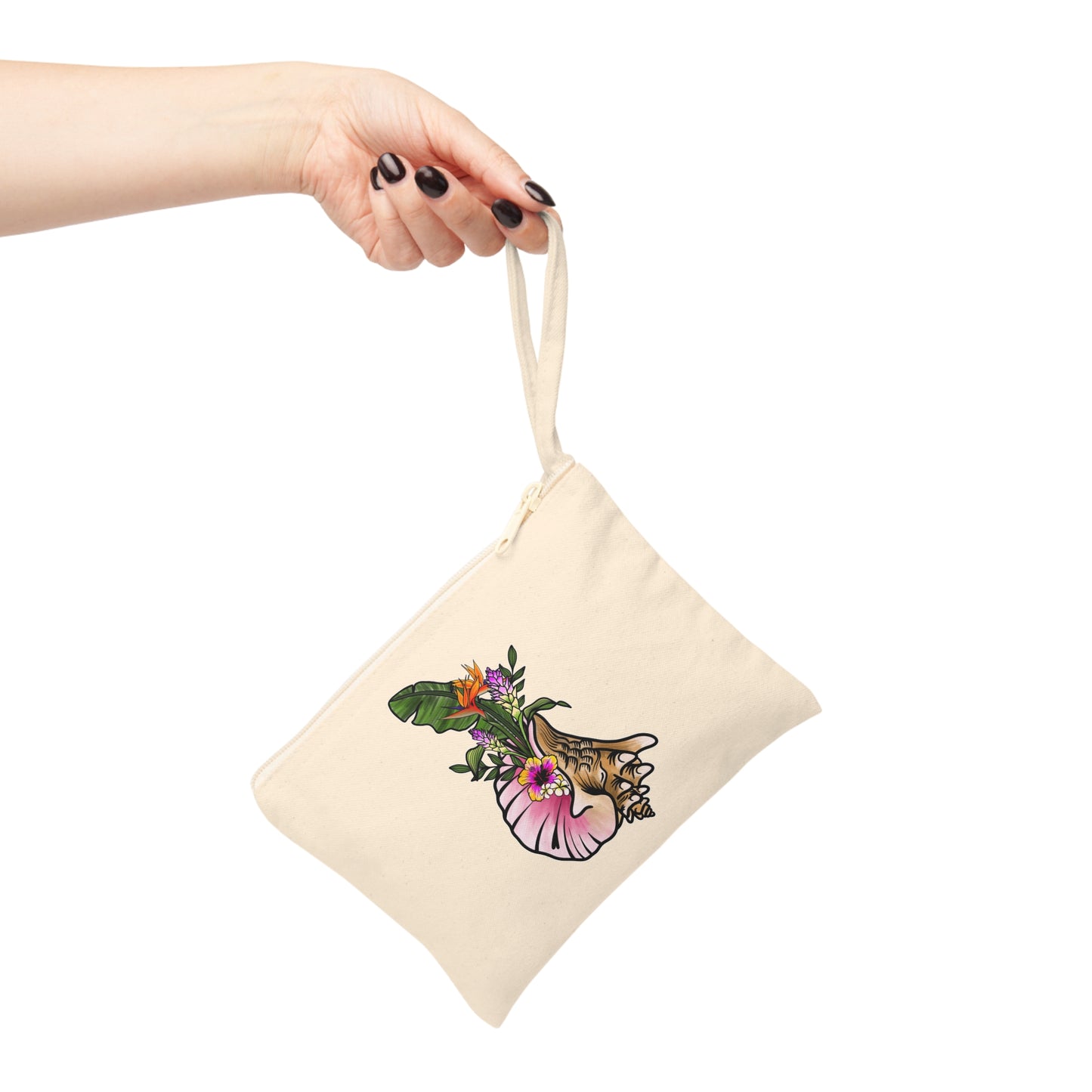 “The Conch” Accessory Zipper Pouch