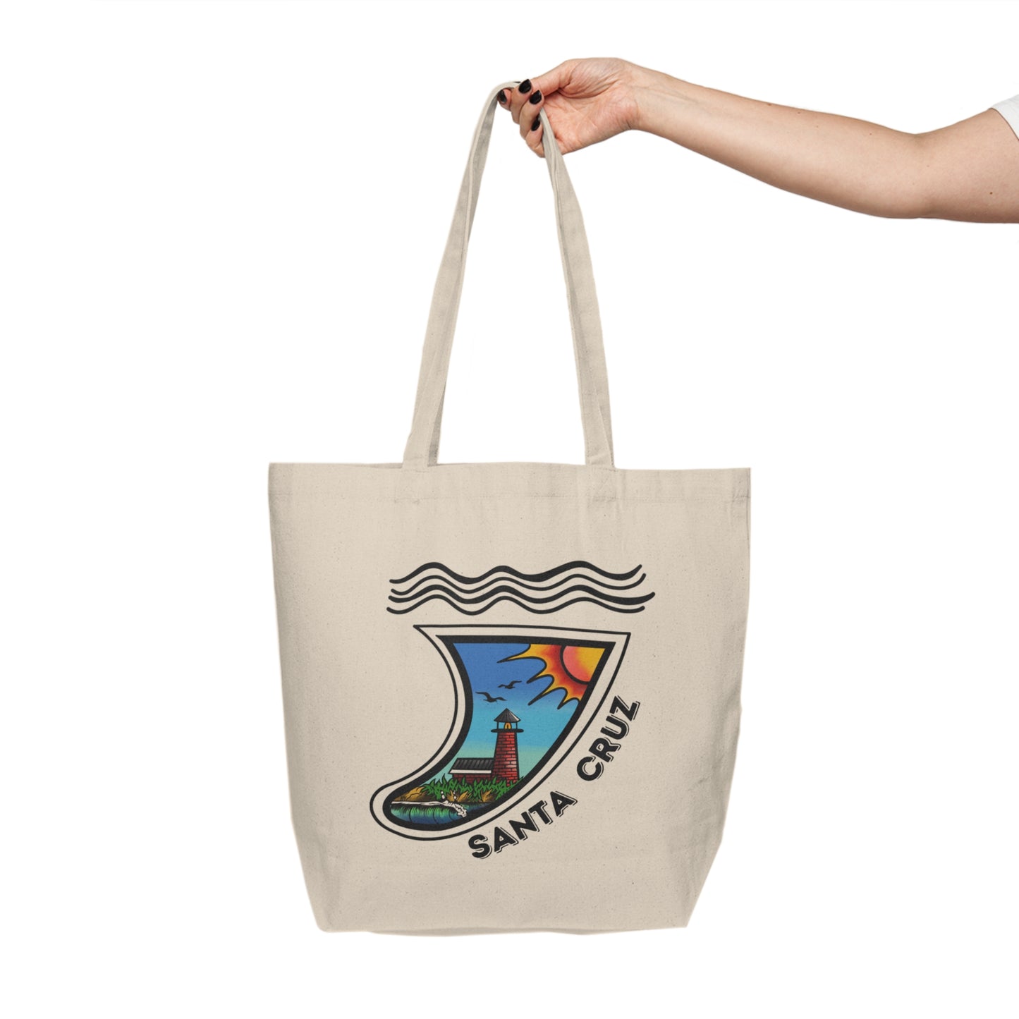 “The Lane” Canvas Shopping Tote