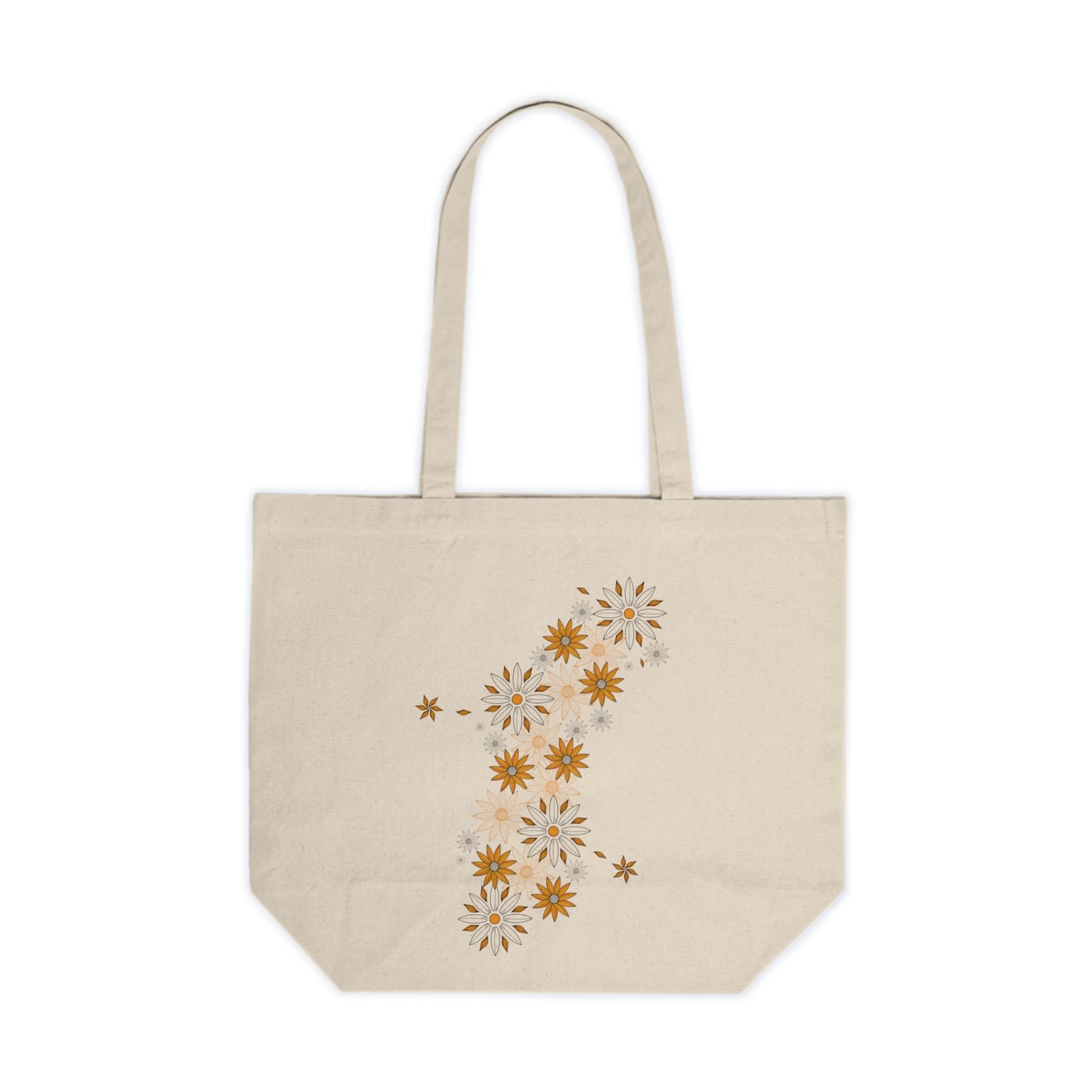 “Sunburst” Canvas Shopping Tote