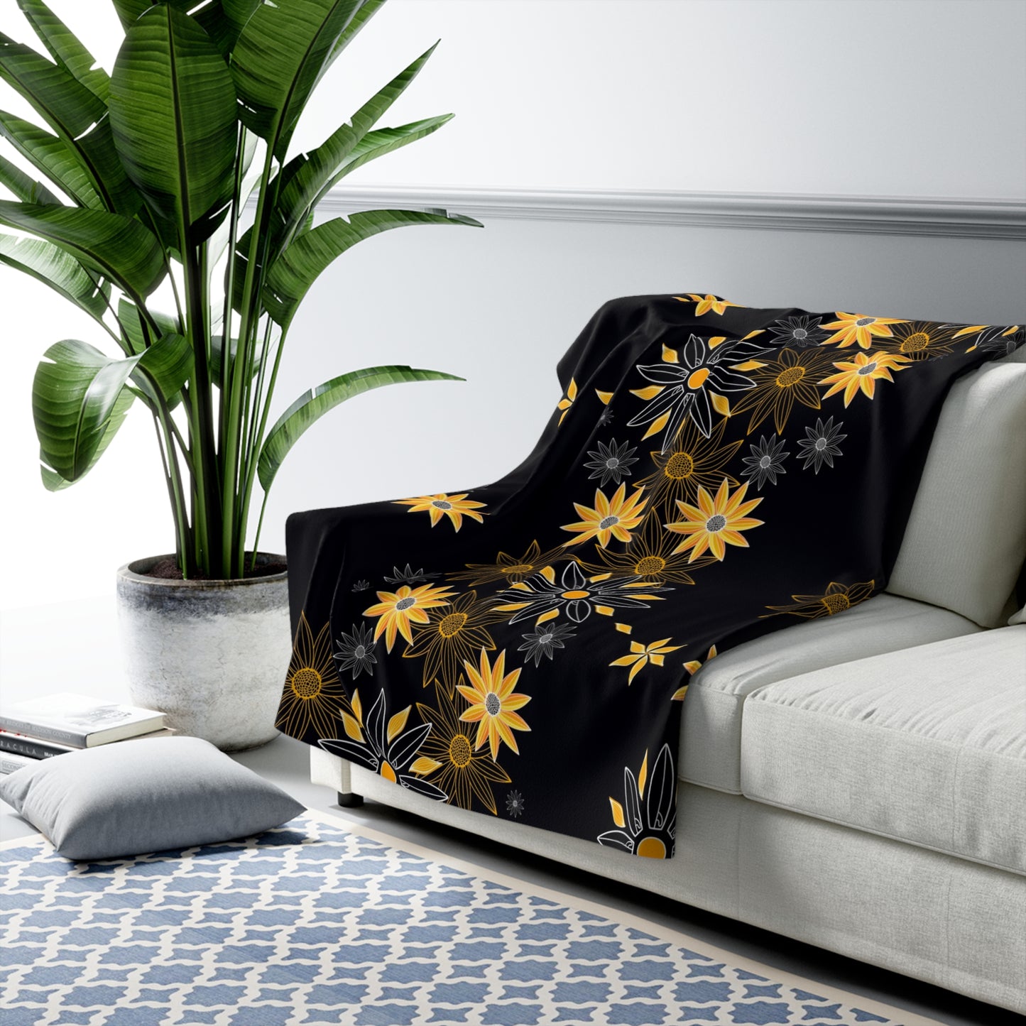 Sunburst Sherpa Fleece Blanket