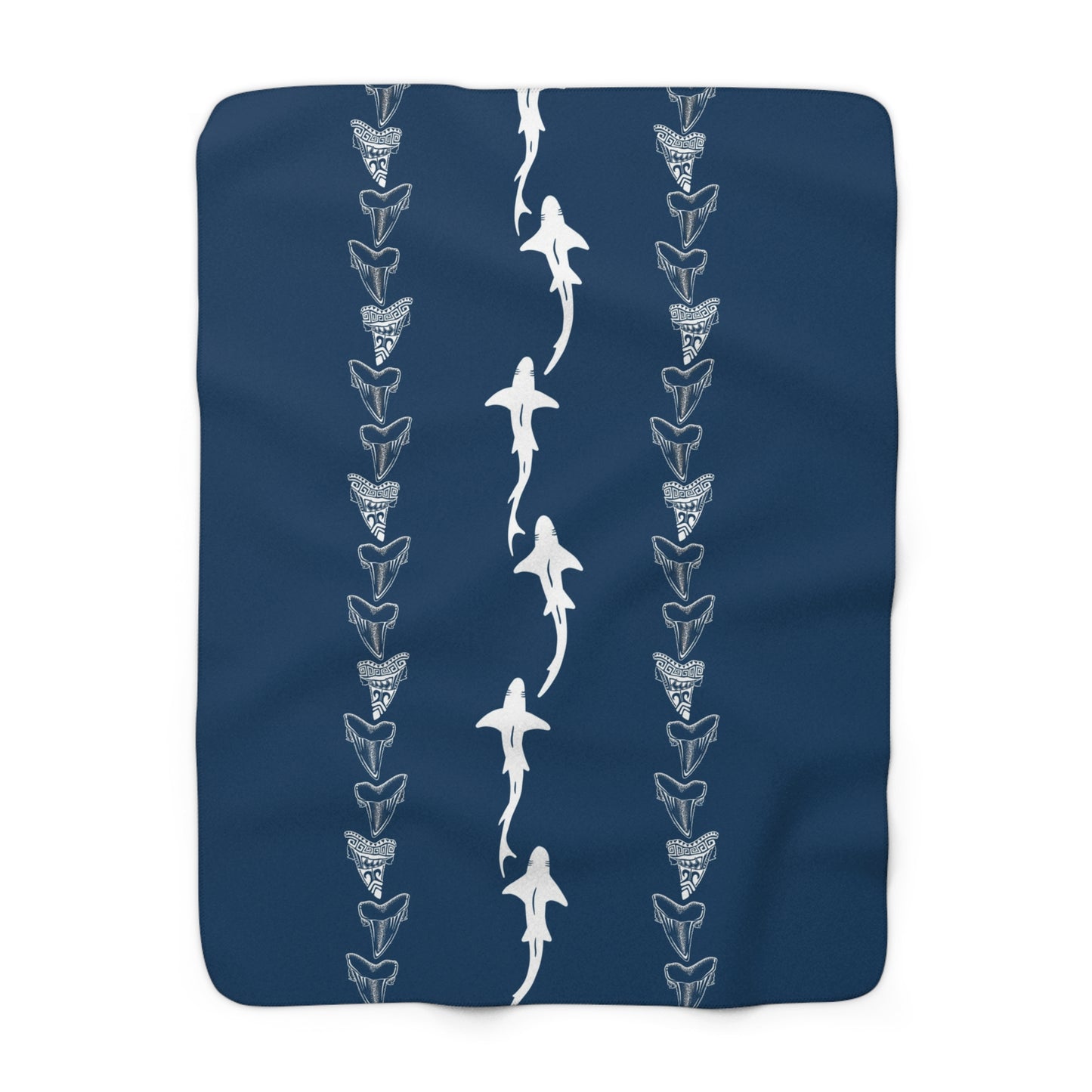 Shark Tooth Sherpa Fleece Blanket