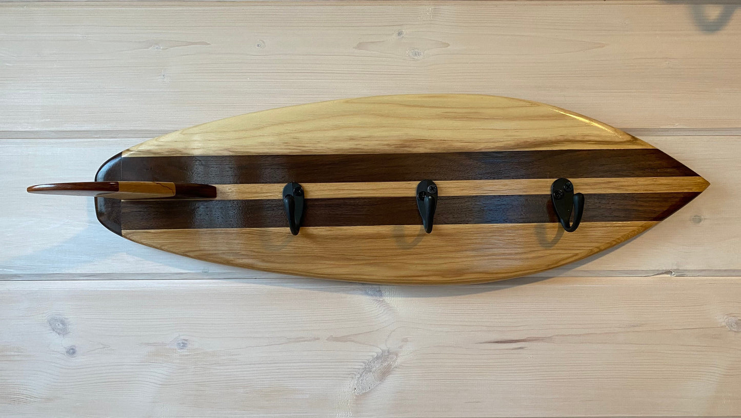 Hardwood Surfboard Accessory Holder