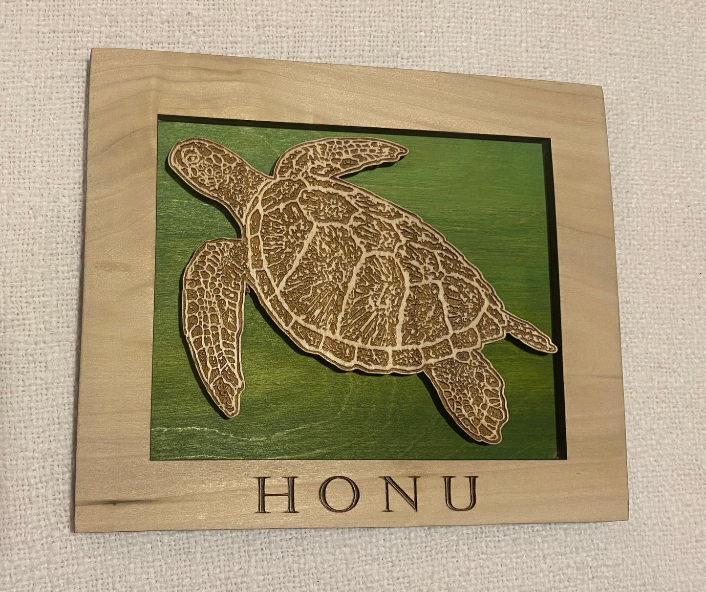 Honu Engraved Wall Art