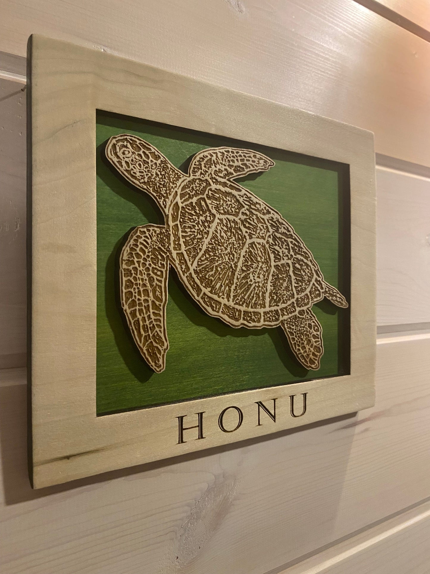 Honu Engraved Wall Art