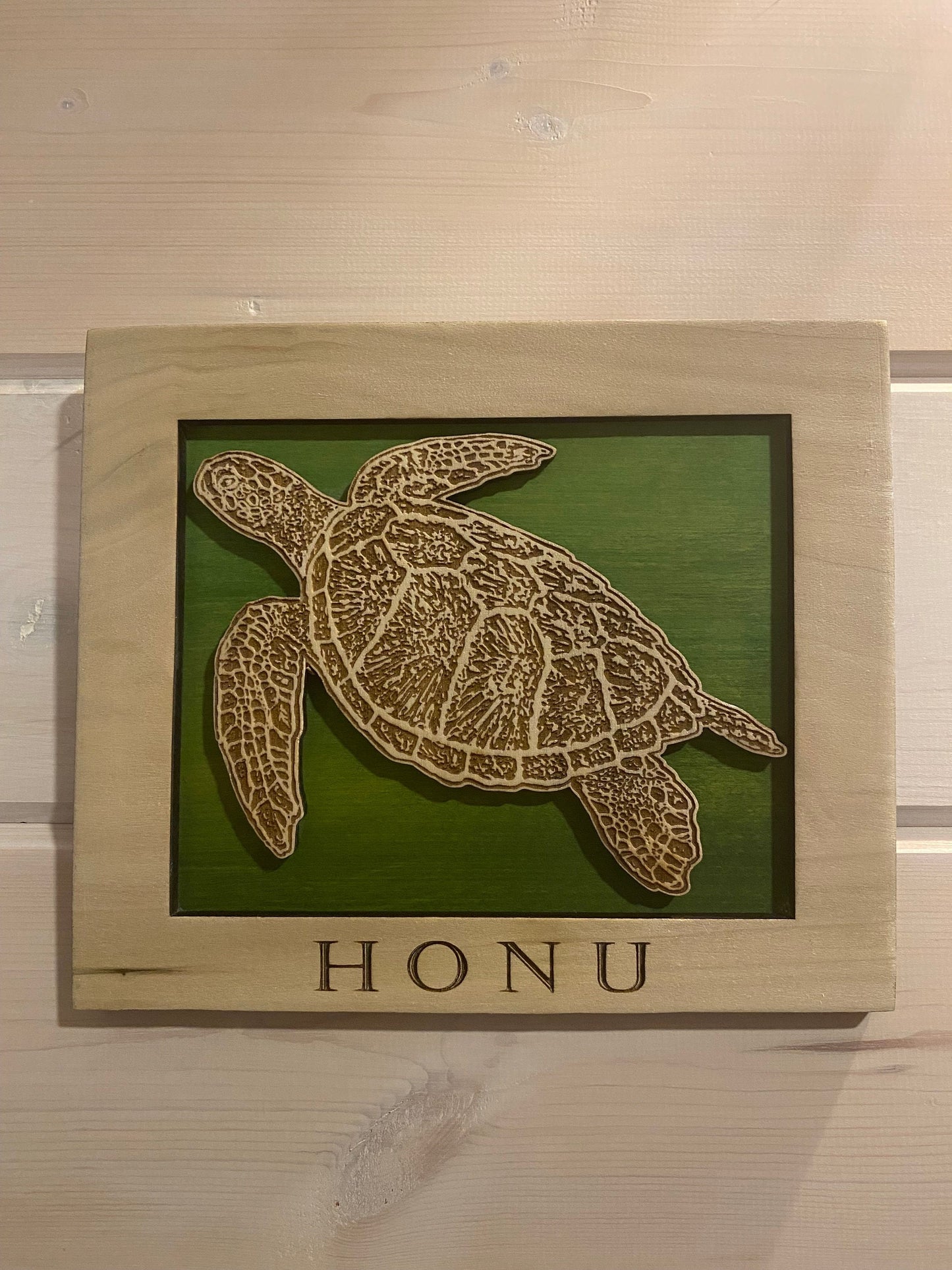 Honu Engraved Wall Art