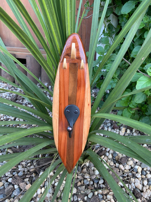 Hardwood Mini Surfboard Hook