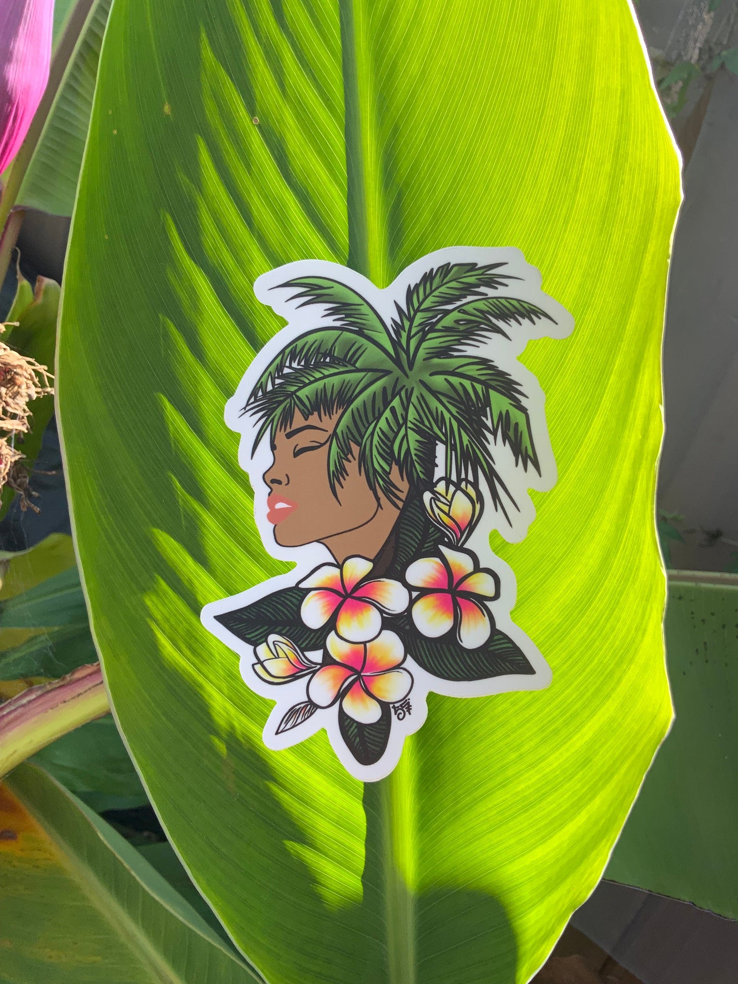 Palm Girl sticker