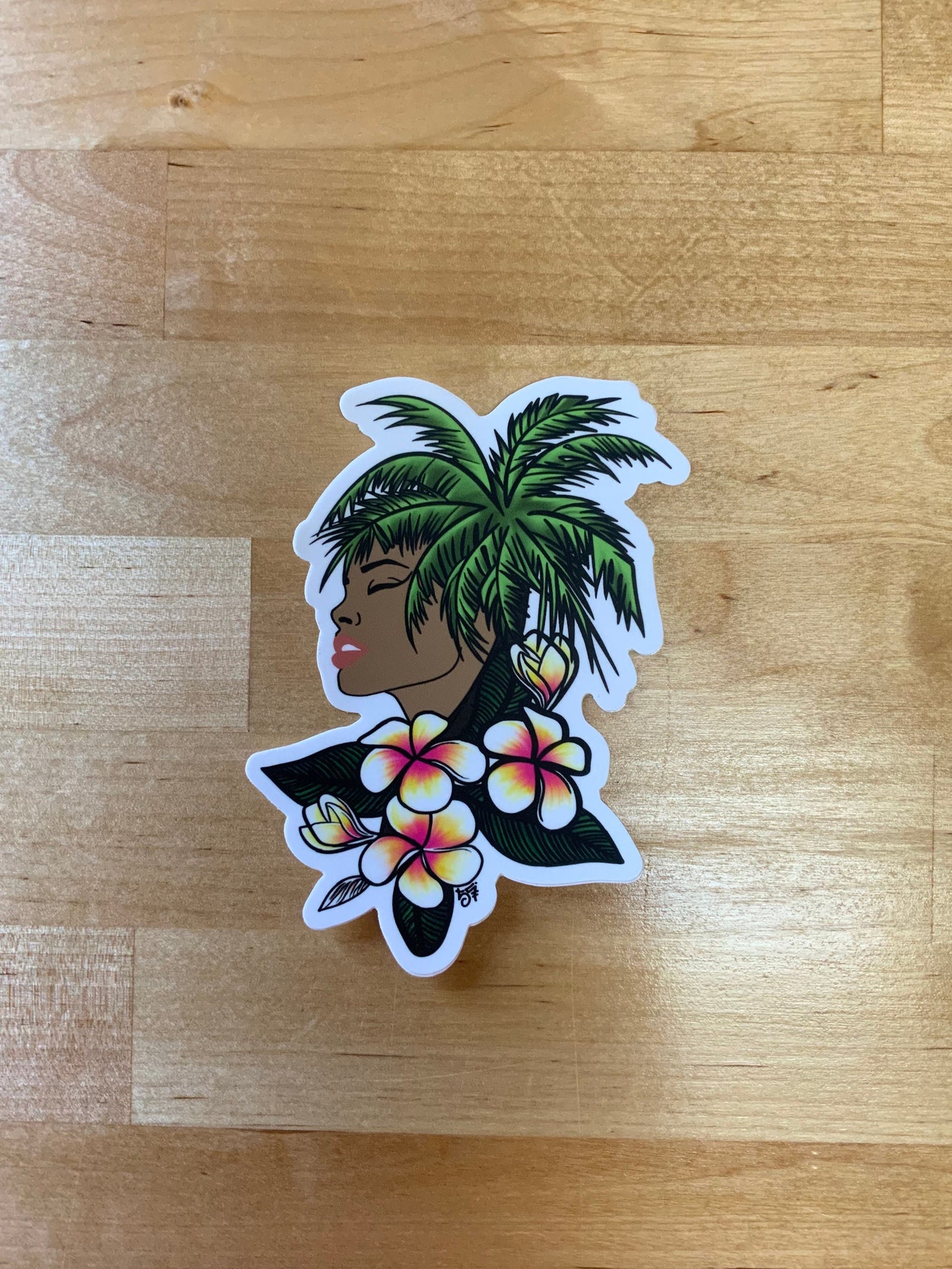 Palm Girl sticker