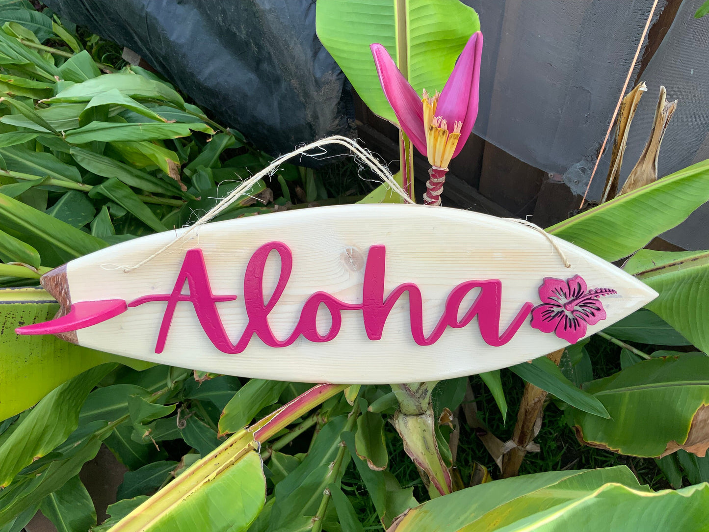 Aloha Surfboard Sign